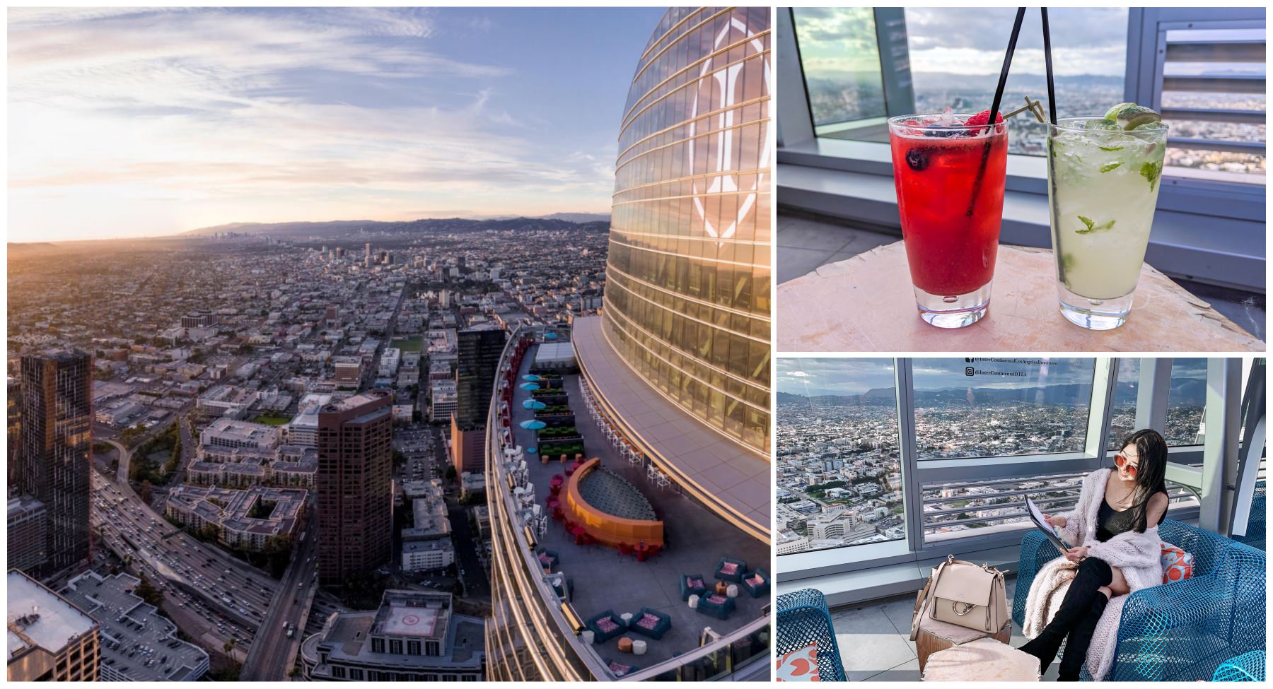 美國洛杉磯景點推薦♥ Spire 73 ♥美國最高的頂樓露天酒吧 夜景約會（Downtown / InterContinental）♥Joyce食尚樂活。LA食記